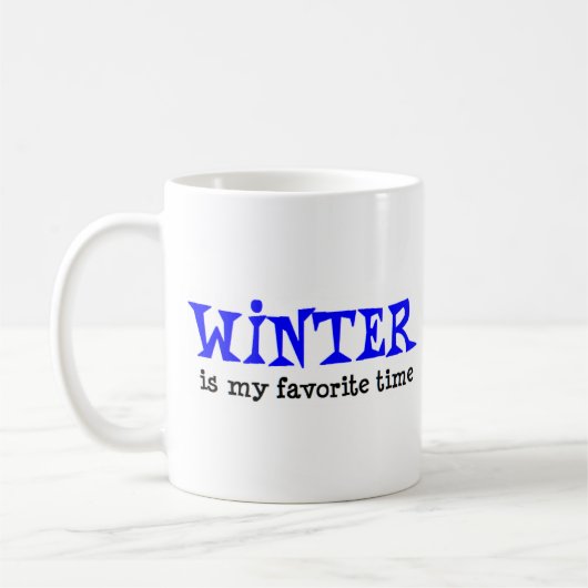 seasons winter favorite time coffee mug コーヒーマグカップ (左)