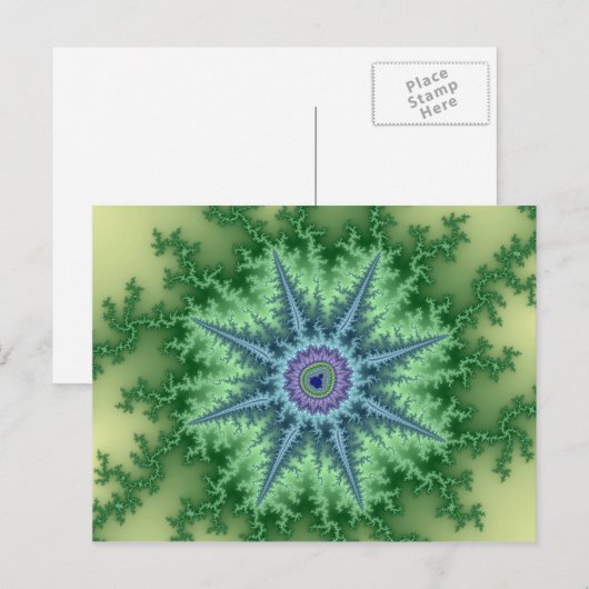 Seastar – フラクタル葉書 ポストカード (正面/裏面)