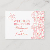 Seastar coral & Whiteの情報結婚エンクロージャカード エンクロージャーカード (正面)