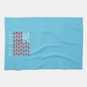 Seastars及び殴打イーグルス- Eglin AFBタオル キッチンタオル (横)