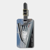 Seat61女王メリー2の荷物のラベル ラゲッジタグ (正面縦)