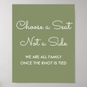 Seat Sage Greenの選結婚択 ポスター (正面)