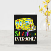 Seatbelts Everyone Fun Magic School Bus Driver Job カード (黄色い花)