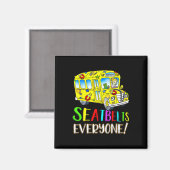 Seatbelts Everyone Fun Magic School Bus Driver Job マグネット (正面/裏面)