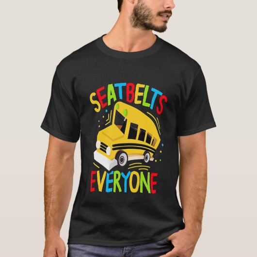 Seatbelts Everyone  Magic School Bus Driver Tシャツ (正面)