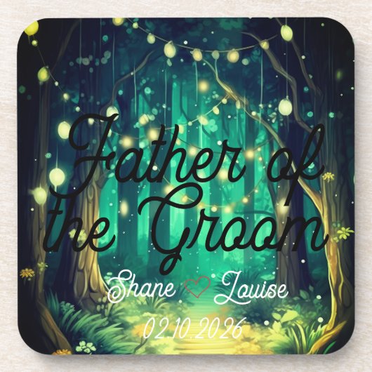 Seating Name Tag Wedding コースター (正面)