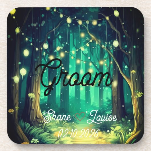 Seating Name Tag Wedding コースター (正面)