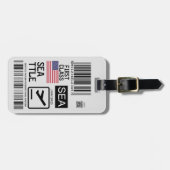 Seattle airport travel tag ラゲッジタグ (正面横)