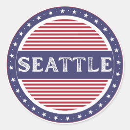 Seattle City Pride Emblem – American Identity ラウンドシール