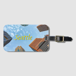 Seattle City Skyline ラゲッジタグ