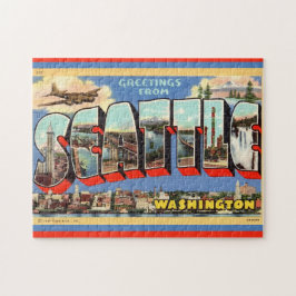 Seattle Greeting 11x14 ジグソーパズル