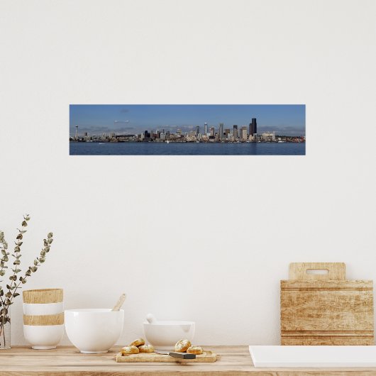 Seattle panorama ポスター (キッチン)