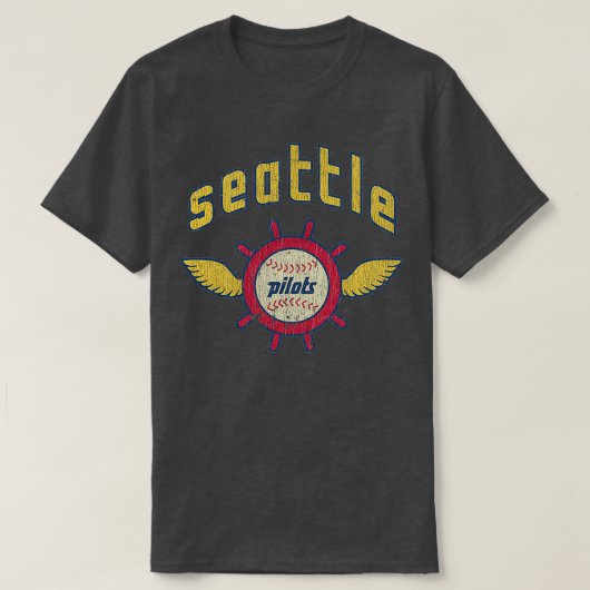 Seattle Pilots Baseball Vintage Tシャツ (デザイン正面)