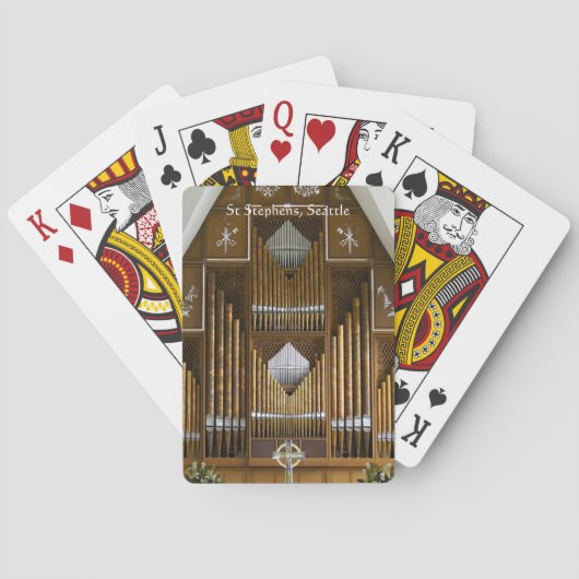 Seattle pipe organ playing cards トランプ (裏面)