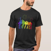 Seattle Pride Skyline  Pride Parade Seattle Tシャツ (正面)