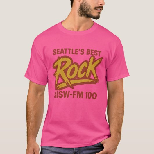 Seattle’s Best Rock – KISW 100 FM Tシャツ (正面)