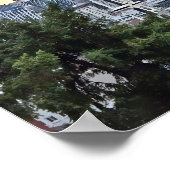 Seattle Skyline in Fog and Rain ポスター (角)