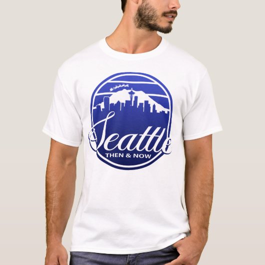 Seattle Then & Now T-Shirt Tシャツ (正面)