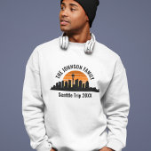 Seattle Trip Skyline Sunset Personalized スウェットシャツ