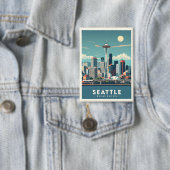 Seattle Washington 缶バッジ (インサイチュ)