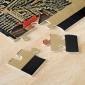 Seattle Washington Rainier Skyline Vintage Travel ジグソーパズル (側面)