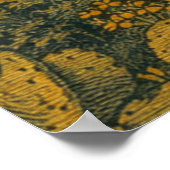 Seattle Washington Skyline in Japanese Ukiyo-e ポスター (角)