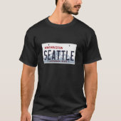 Seattle Washington State Hometown Neighborhood Lic Tシャツ (正面)