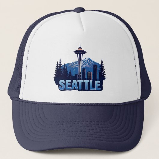 Seattle Washington United States of America キャップ (正面)