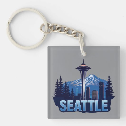 Seattle Washington United States of America キーホルダー (正面)