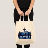 Seattle Washington United States of America トートバッグ (正面(商品))