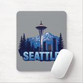 Seattle Washington United States of America マウスパッド (マウス)