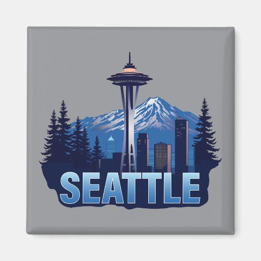 Seattle Washington United States of America マグネット (正面)