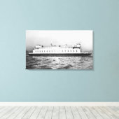 Seattle, WashingtonView of the Elwha Ferry キャンバスプリント (インサイチュ (ウッドフロア))