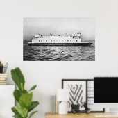 Seattle, WashingtonView of the Elwha Ferry ポスター (ホームオフィス)