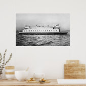 Seattle, WashingtonView of the Elwha Ferry ポスター (キッチン)