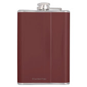 SeattlePikeの場所の市場の印および水眺め フラスク (裏面)