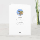 「Seaturtle」の空白のな挨拶状 カード (裏面)