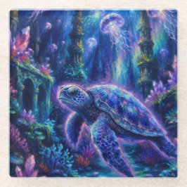 SeaTurtleFantasy ガラスコースター