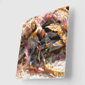 SEAWEED スクエア壁時計 (傾斜)