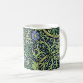 Seaweed art nouveau design by William Morris コーヒーマグカップ (正面右)