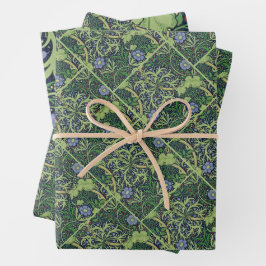 Seaweed art nouveau design by William Morris ラッピングペーパーシート