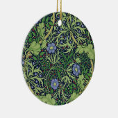 Seaweed cobalt thyme - William Morris セラミックオーナメント (右)