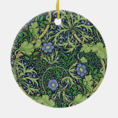 Seaweed cobalt thyme - William Morris セラミックオーナメント (裏面)