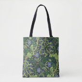 Seaweed cobalt thyme - William Morris トートバッグ (正面)