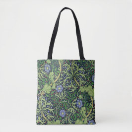 Seaweed cobalt thyme - William Morris トートバッグ