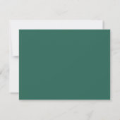 Seaweed Green Wavy Frame Note Card 招待状 (裏面)