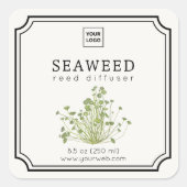 Seaweed Reed Diffuser Label スクエアシール (正面)