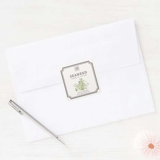 Seaweed Reed Diffuser Label スクエアシール (封筒)