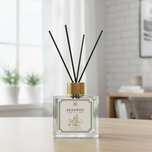 Seaweed Reed Diffuser Label スクエアシール