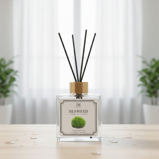 Seaweed Reed Diffuser Label スクエアシール